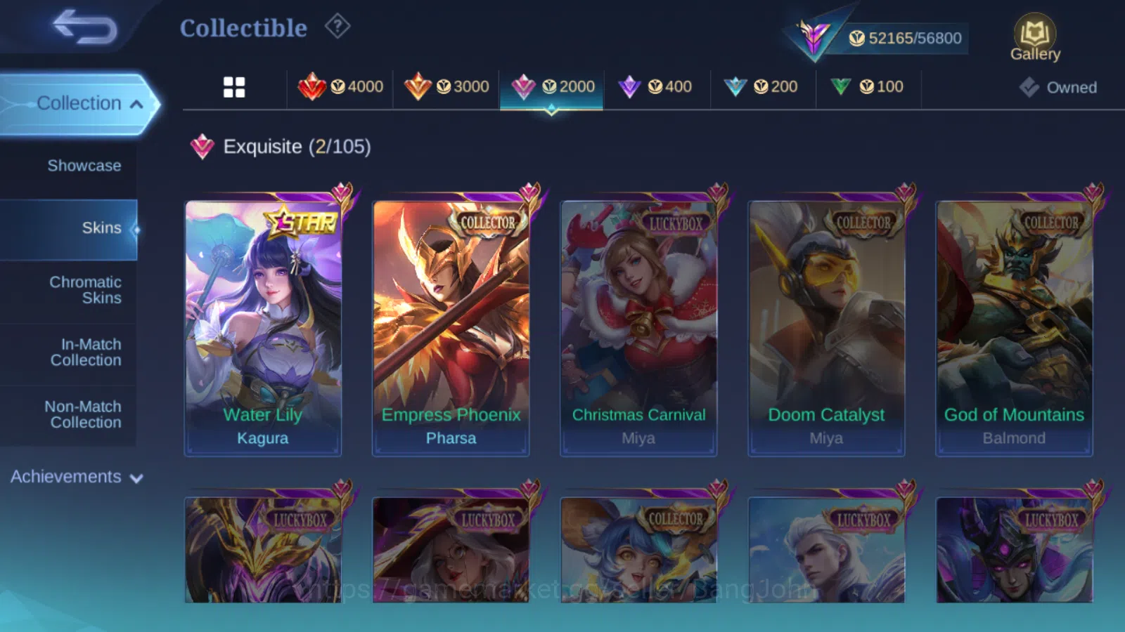 Mobile Legends: Bang Bang Accounts Hero 131 | skin 258 | kof karina | star annual kag image 7