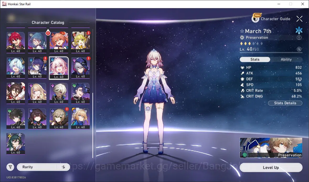 Honkai Star Rail Accounts [ASIA] TL 70 | 15 Limit | Toshi | The Herta | Anax image 13