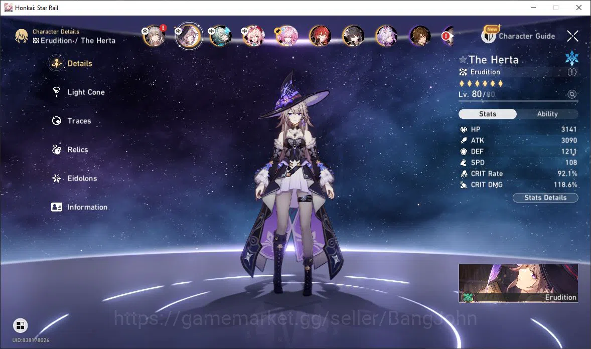 Honkai Star Rail Accounts [ASIA] TL 70 | 15 Limit | Toshi | The Herta | Anax image 15