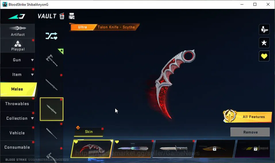 Blood Strike Accounts ASIA|3 ETERNAL [MP5 Lv3,KAG-6 Lv2,QBZ95 Lv3]|4 ULT image 5