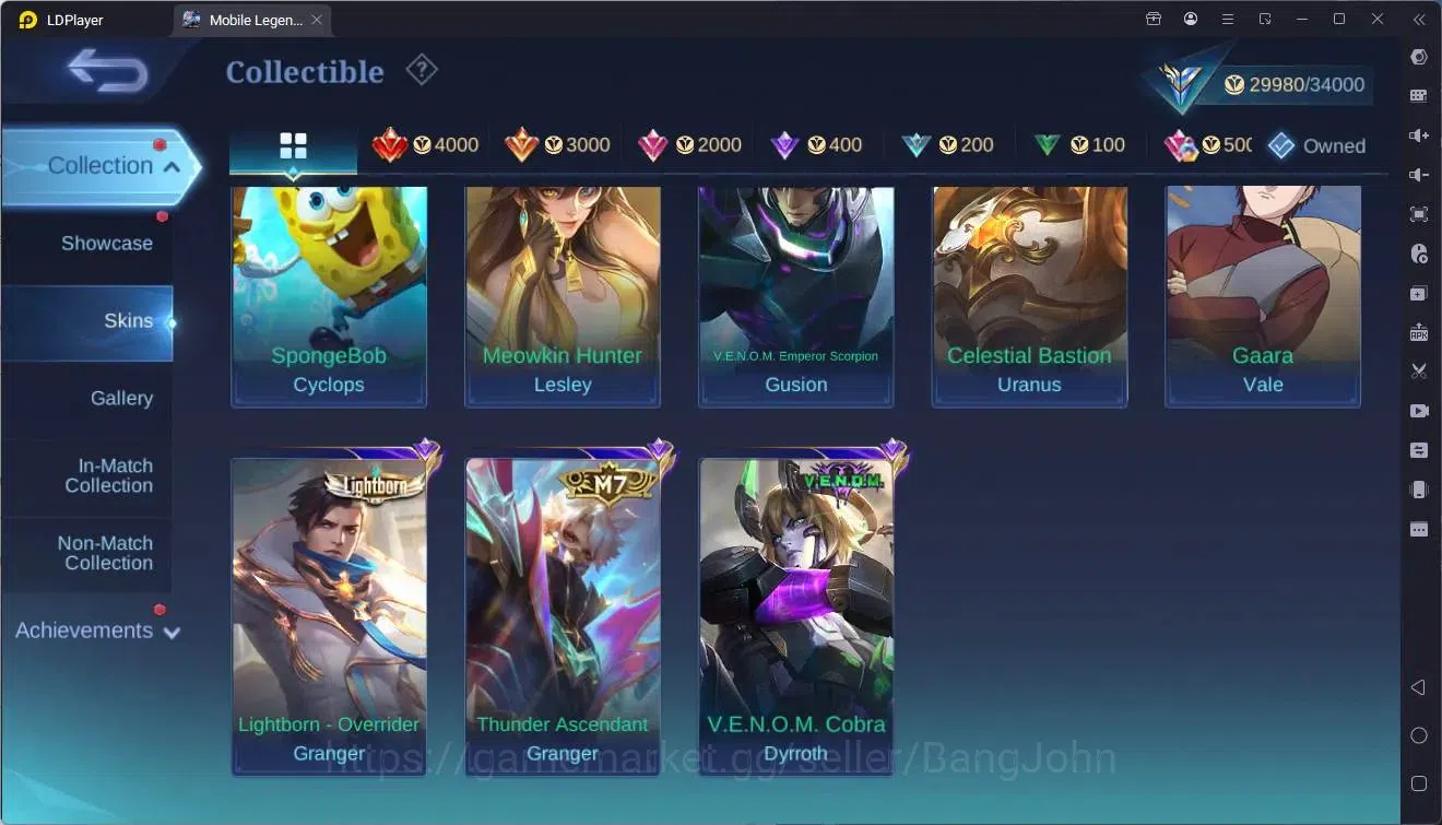 Mobile Legends: Bang Bang Accounts Global |Hero 92|Skin 143|Expert|Prime Granger|Meow image 10