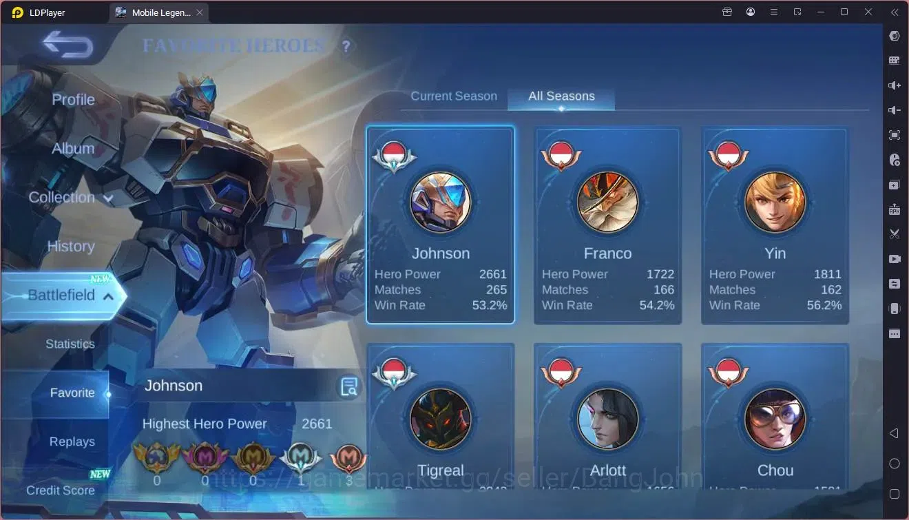 Mobile Legends: Bang Bang Accounts Global |Hero 92|Skin 143|Expert|Prime Granger|Meow image 4