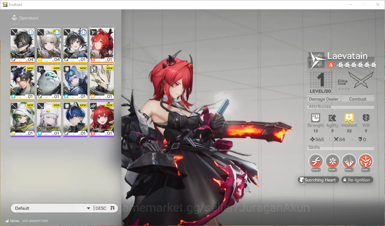Arknights: Endfield Accounts NA/EU Lv 2 Day 1 | Fresh Starter Laevatain + 5 SR OP (Alesh,DaPan,SnowShine,etc) + 4 SR WP
