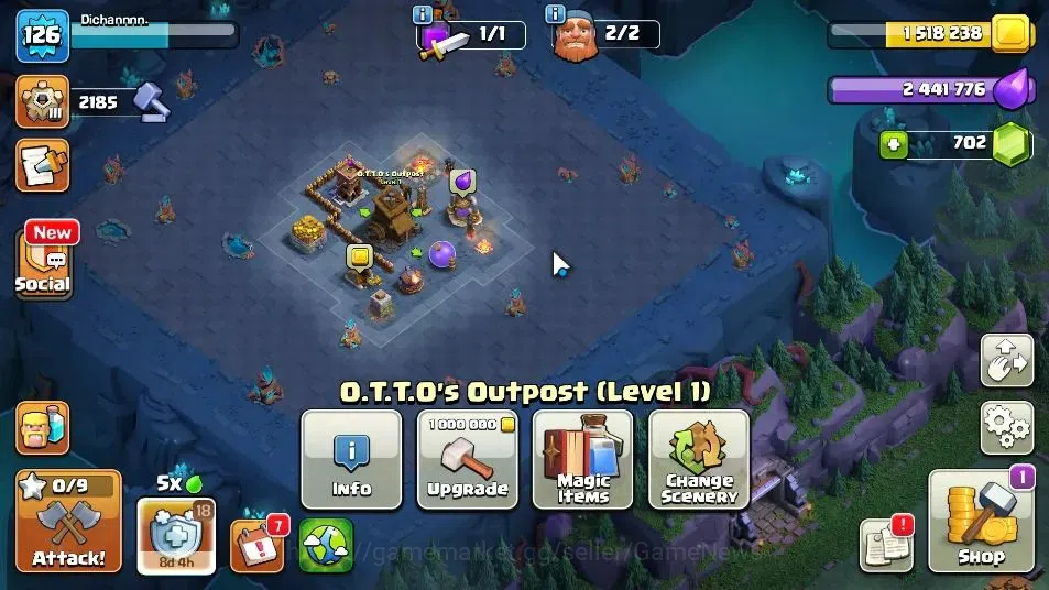 Clash of Clans Accounts LV 126|TH 12-BH 6|HH 6|Limited Skin|BK 53,AQ 55,GW image 7