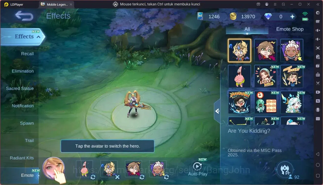 Mobile Legends: Bang Bang Accounts GlobalHero 92|Skin 132|Legend Lesley|CC Natalia|Sp image 15
