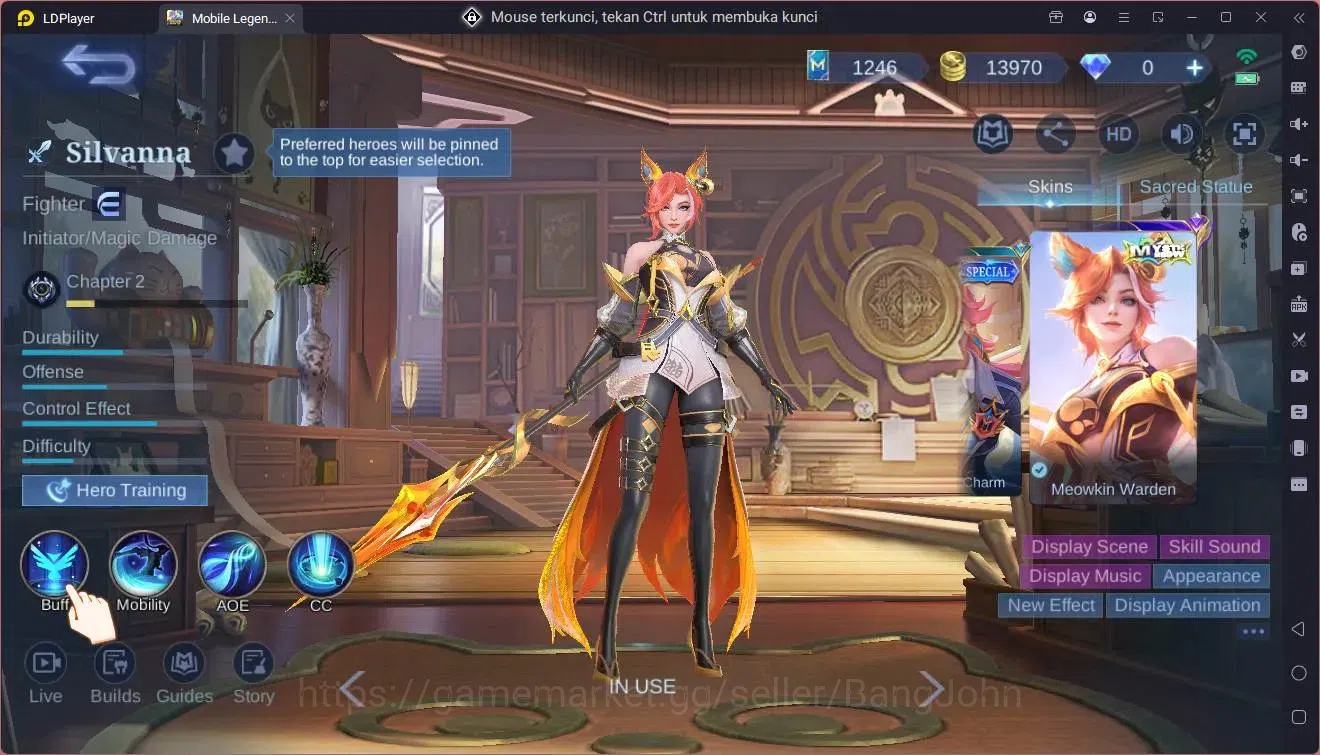 Mobile Legends: Bang Bang Accounts GlobalHero 92|Skin 132|Legend Lesley|CC Natalia|Sp image 2