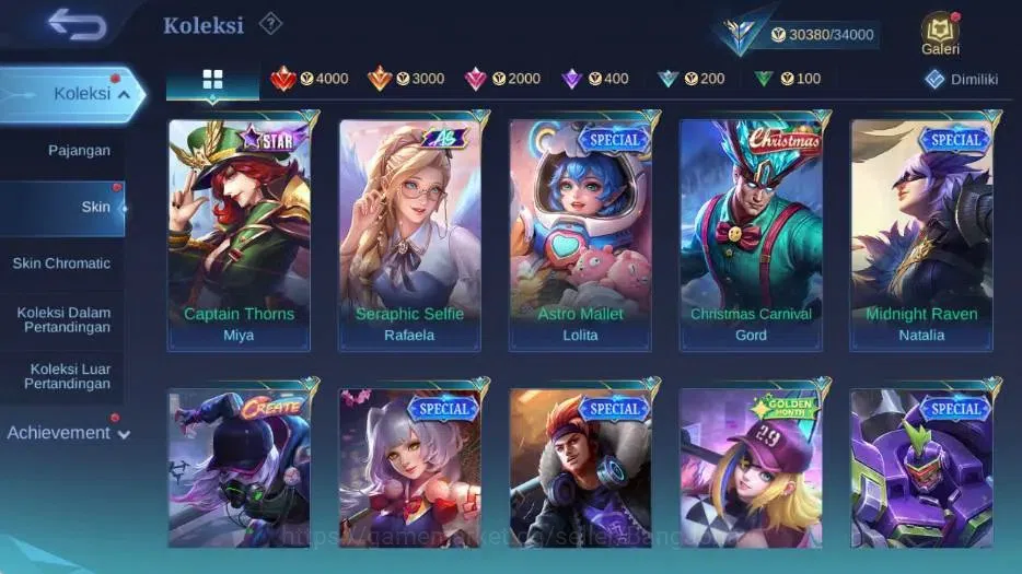 Mobile Legends: Bang Bang Accounts Collector Global|Skin 96|Expert III|Collector Natalia,Lightborn Tigreal,Blazing 10
