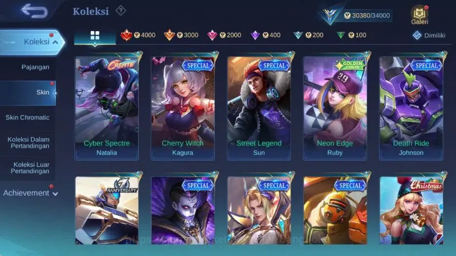 Mobile Legends: Bang Bang Accounts Collector Global|Skin 96|Expert III|Collector Natalia,Lightborn Tigreal,Blazing 11