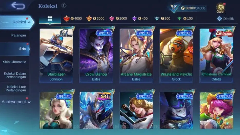 Mobile Legends: Bang Bang Accounts Collector Global|Skin 96|Expert III|Collector Natalia,Lightborn Tigreal,Blazing 12