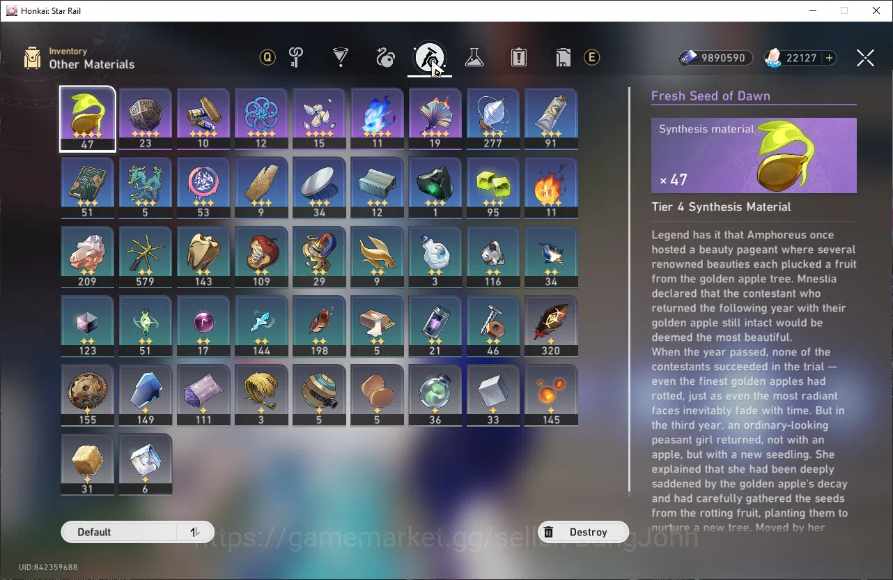 Honkai Star Rail Accounts ASIA | TL 61 | 5 Limit | Ashveil + Cruising S5 | Y image 6