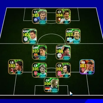 eFootball Accounts Legends & Iconic Players Android|Power 3184|31 Epic Oliver Kahn,Christian Vieri,David