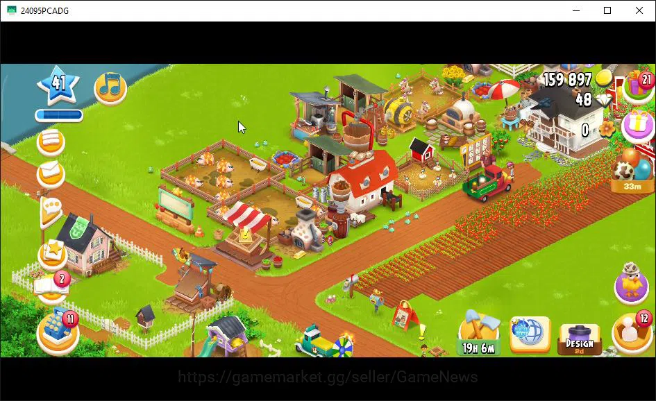 Hay Day Accounts Level 41 | Barn Storage 1100 + Silo Storage 625 |  image 2