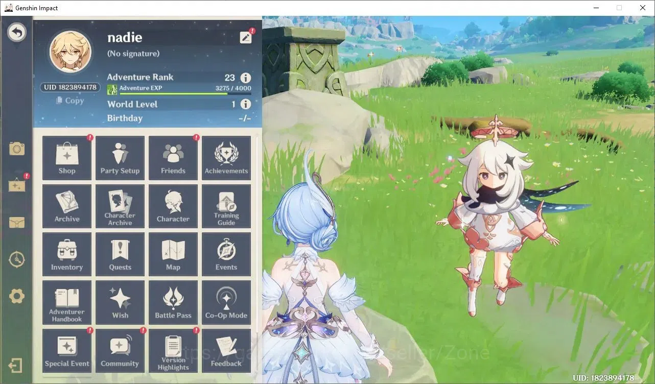 Genshin Impact Accounts Starter ASIA|Fresh Starter|AR 23|1 Limited Char(Odette)|All Unset|Low Explore|TakeMail(GI1047Z) 1