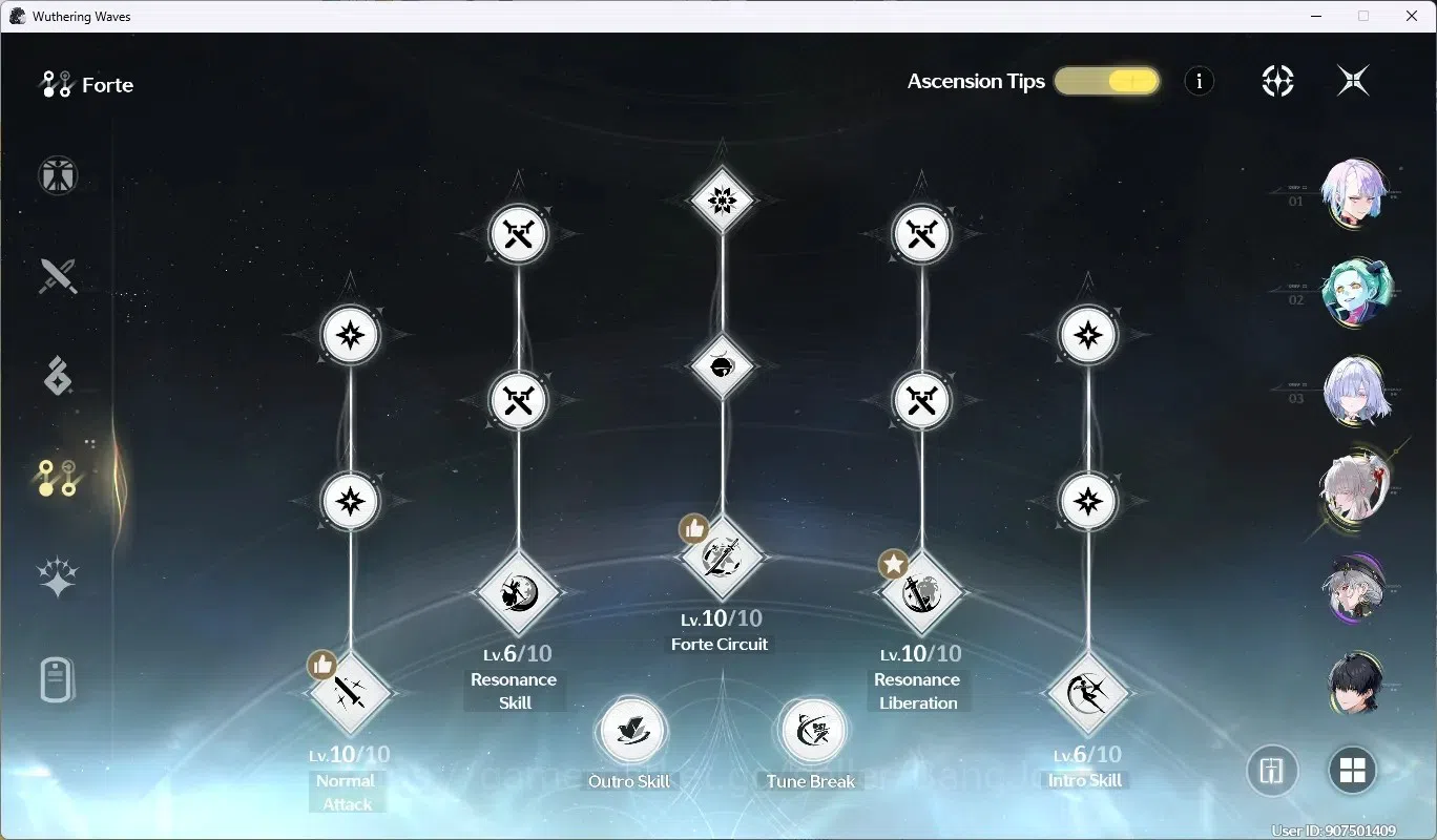 Wuthering Waves Accounts SEA|UL 64|Rank 7|4 Char Limited [(Hiyuki)Rc3]+Sign image 4