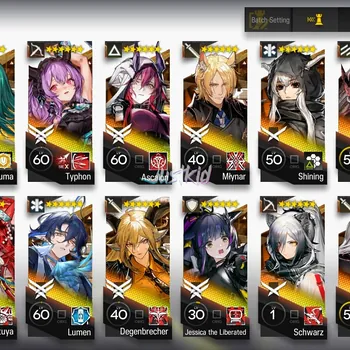 Arknights Accounts Mid-Tier ARKNIGHTS GLOBAL MIDGAME 22*6 , 2 LIMITED VIRTUOSA,PEPE
