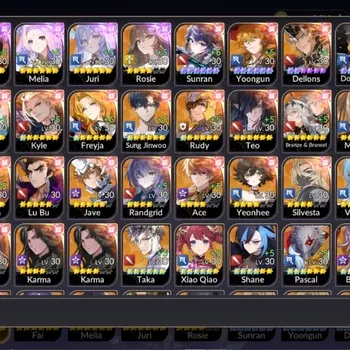 Seven Knights Re:Birth Accounts Global |FullEX7 (GelidusTC1,Fai,Melia,Juri,Rosie)| 4 TC6(Sung