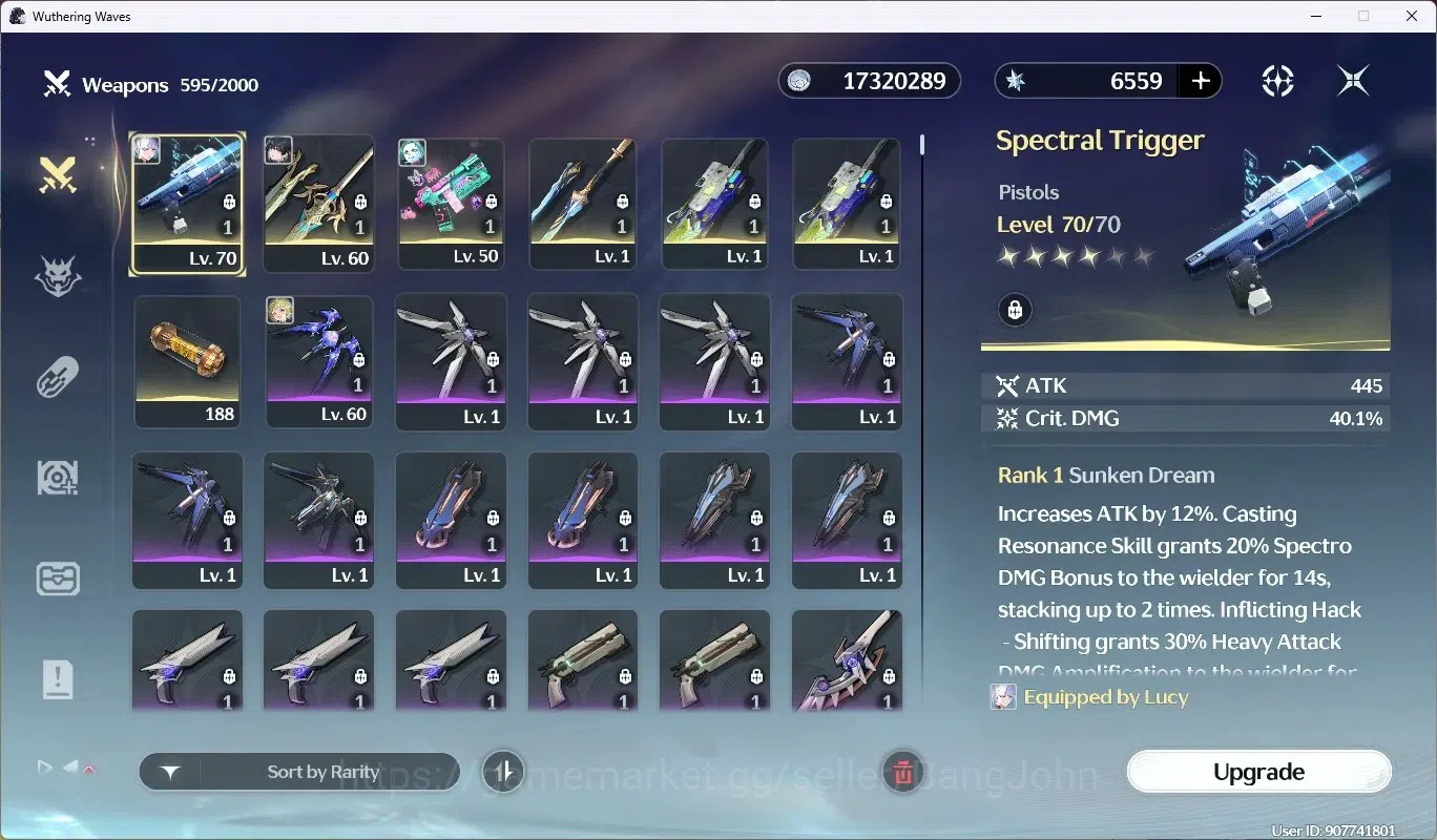 Wuthering Waves Accounts SEA|UL 49|Rank 5|2 Char Limit [Lucy RC6, Rebecca R image 8