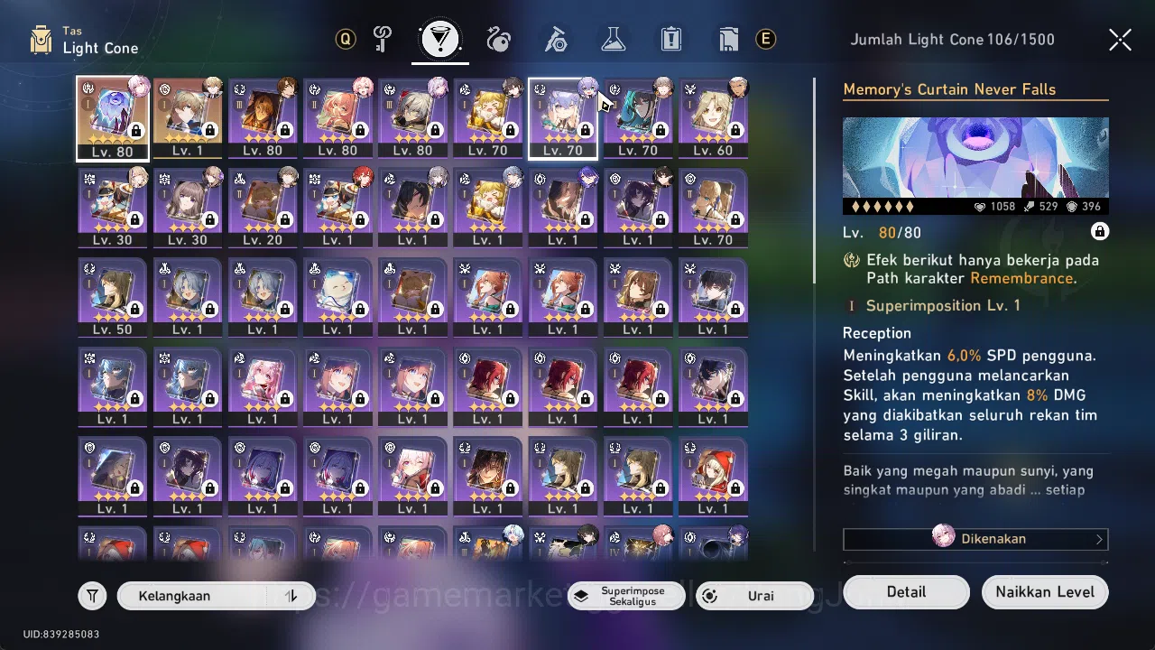 Honkai Star Rail Accounts ASIA | TL 63 | 6 Limit | Castorice Team, Castorice image 5