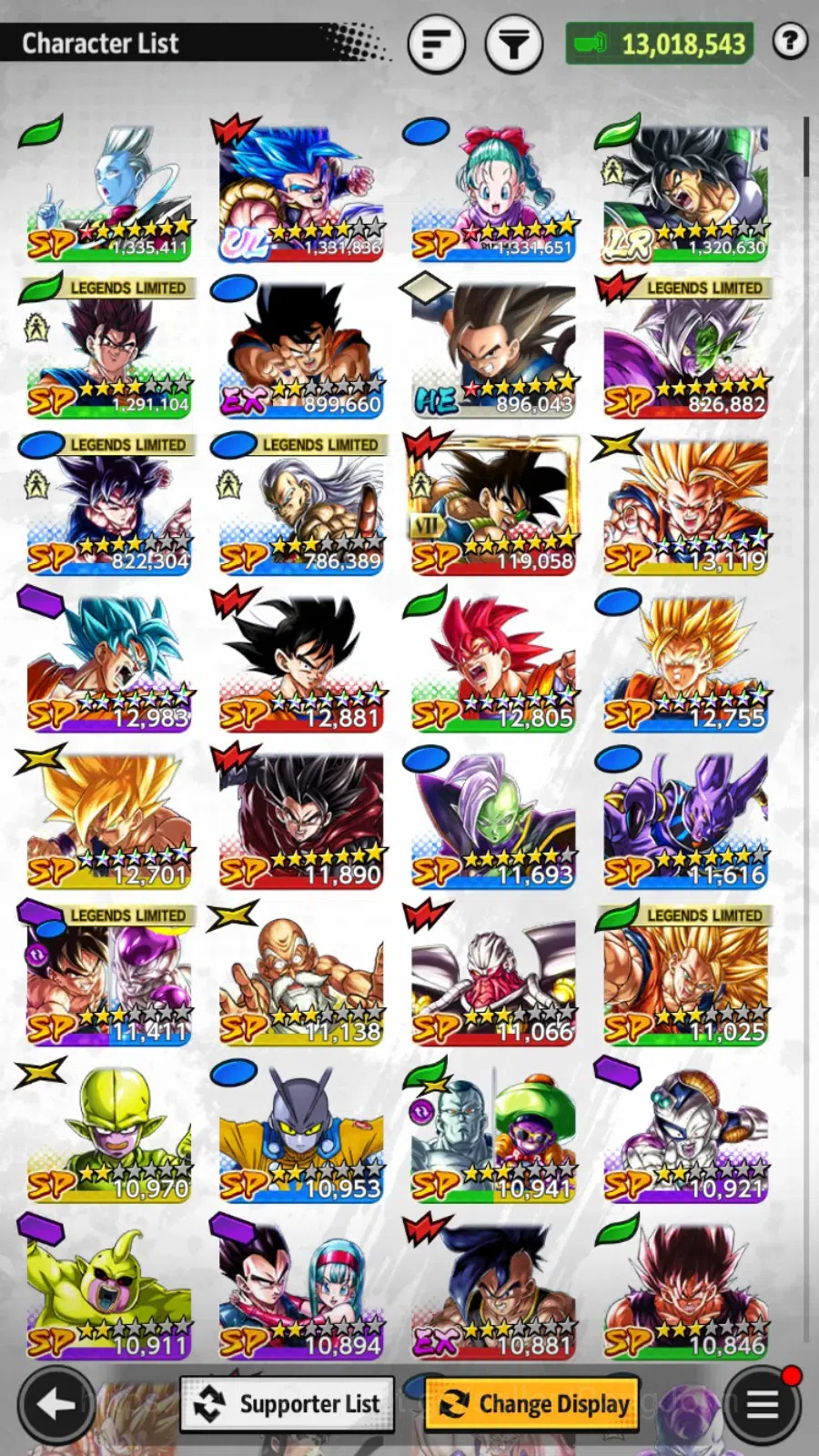 Dragon Ball Legends Accounts Android |Lvl 149|13M Total Power|13.5K CC|1 LR|1 U image 3