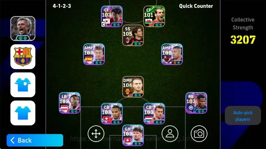 eFootball Accounts Legends & Iconic Players Mobile|PW 3207|Diego Forlan BigT,Shunsuke Nakamura BigT,Pavel Nedved Epic,Eden 1