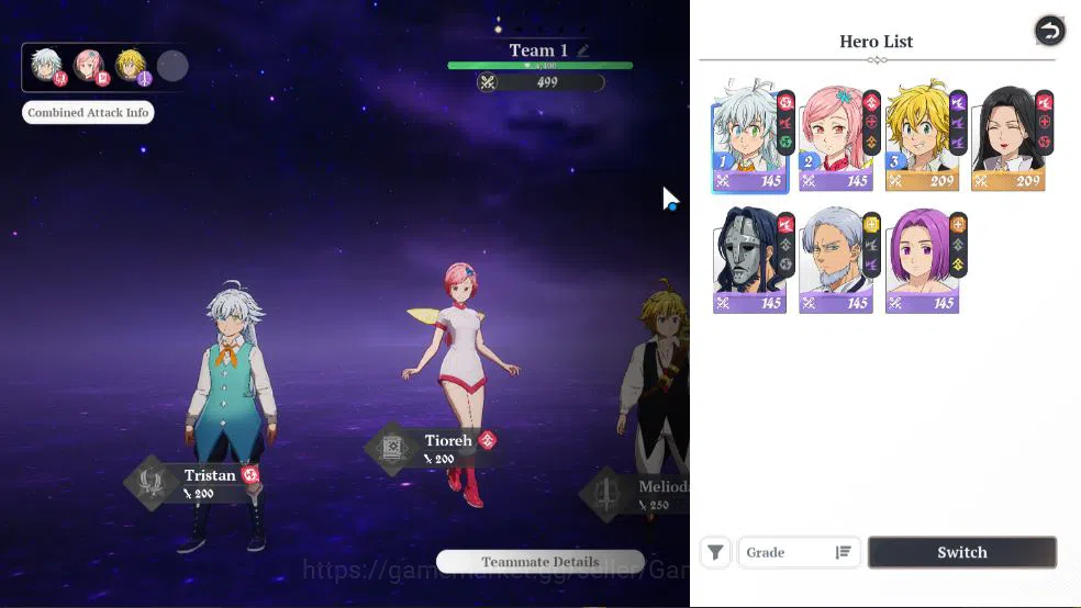 The Seven Deadly Sins: Origin Accounts [EU] Lv 2 Fresh Starter |2 SSR | Meliodas, Guila & image 13