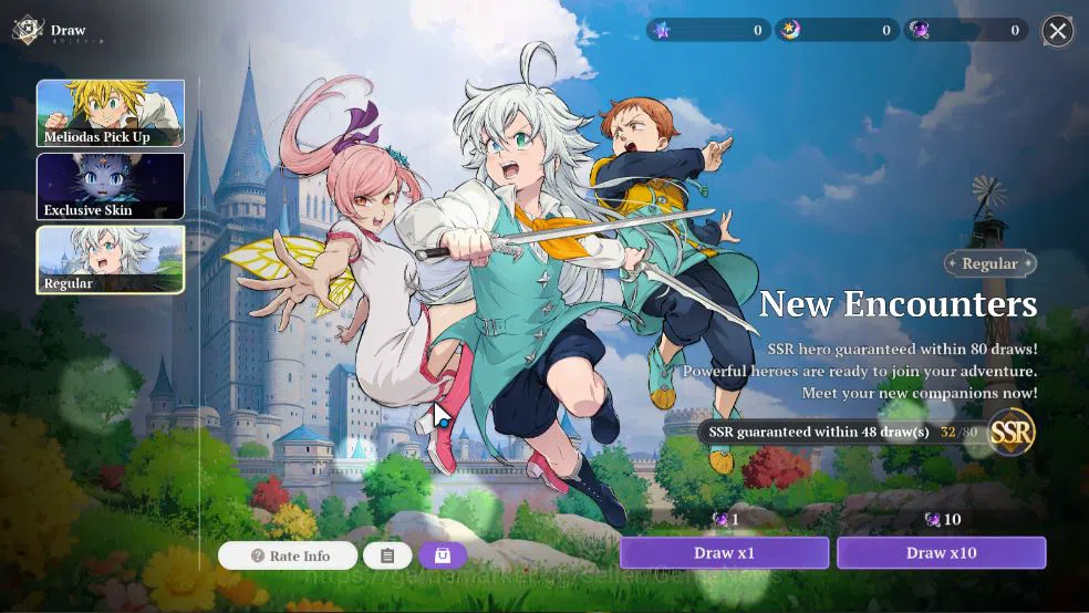 The Seven Deadly Sins: Origin Accounts [EU] Lv 2 Fresh Starter |2 SSR | Meliodas, Guila & image 5