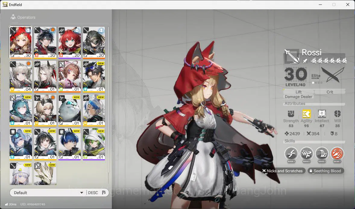 Arknights: Endfield Accounts ASIA | starter. Rossi, Pogra, Ardelia, Wp 6s 2 mor image 4