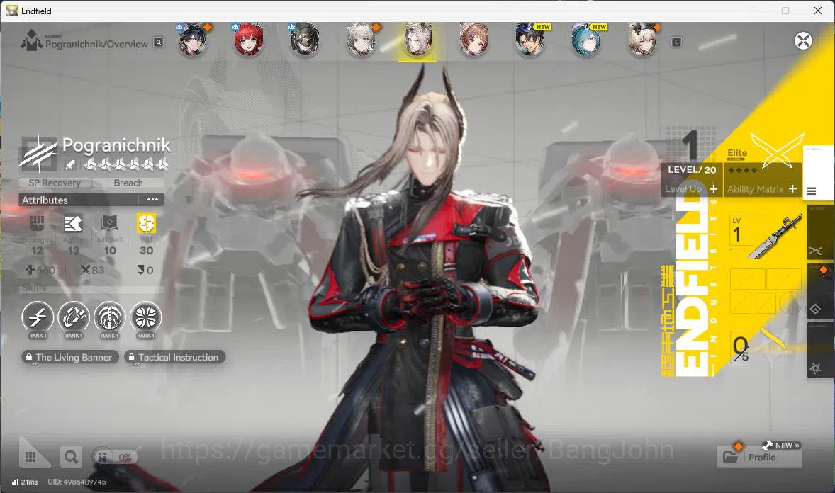 Arknights: Endfield Accounts ASIA | starter. Rossi, Pogra, Ardelia, Wp 6s 2 mor image 5
