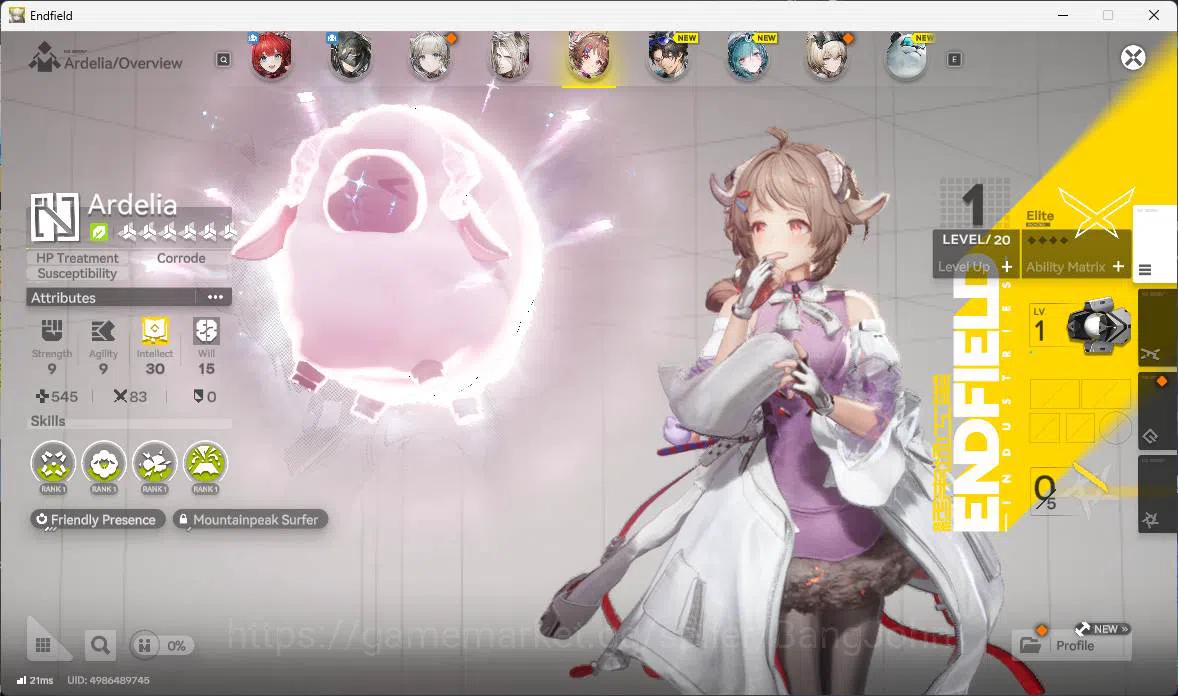 Arknights: Endfield Accounts ASIA | starter. Rossi, Pogra, Ardelia, Wp 6s 2 mor image 6