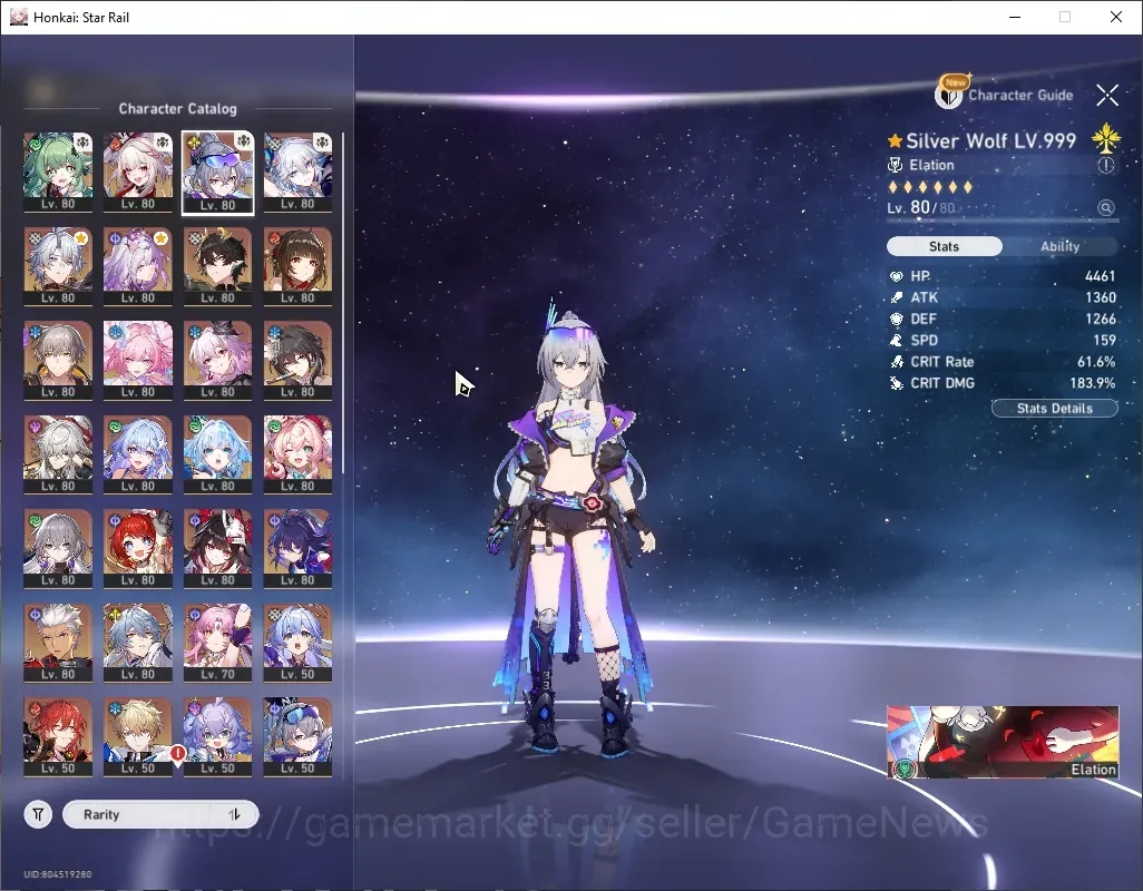 Honkai Star Rail Accounts Others Asia|TL 70|3 PremTeam|23 Limited (YaoGuang,Evernight)+Sign SW999,Castorice,Robin 1