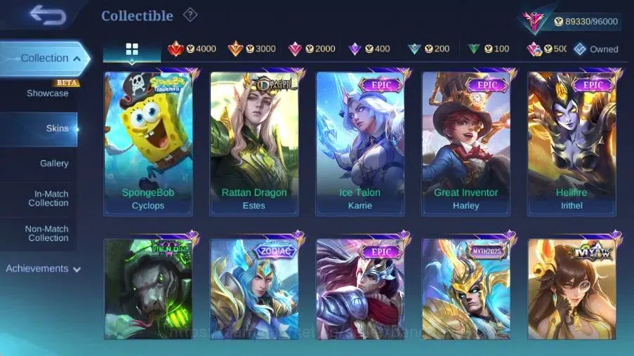 Mobile Legends: Bang Bang Accounts Global|Skin 343|Exalted|MetroZero Roger,Sanrio Flo image 10