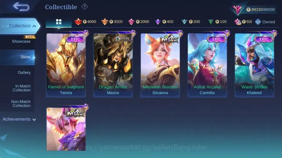 Mobile Legends: Bang Bang Accounts Global|Skin 343|Exalted|MetroZero Roger,Sanrio Flo image 15