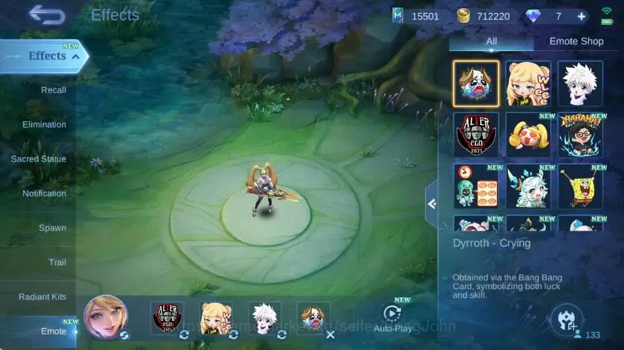 Mobile Legends: Bang Bang Accounts Global|Skin 343|Exalted|MetroZero Roger,Sanrio Flo image 19