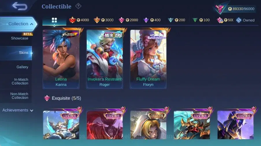 Mobile Legends: Bang Bang Accounts Global|Skin 343|Exalted|MetroZero Roger,Sanrio Flo image 5