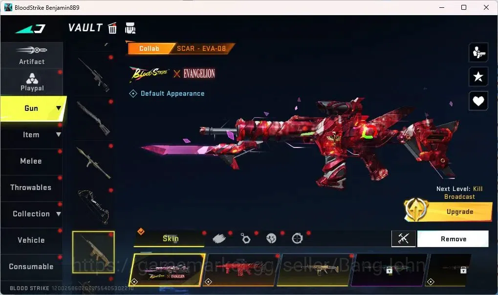 Blood Strike Accounts ASIA | AOT KAG-6,FAL|EVANGELION SCAR,MCX|7DS Kar98 image 12
