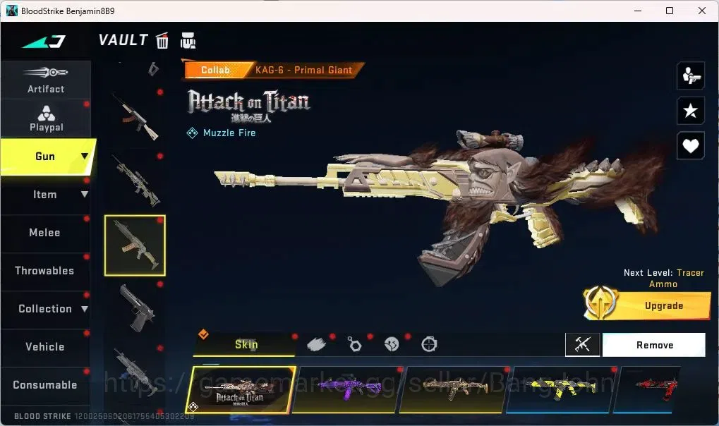 Blood Strike Accounts ASIA | AOT KAG-6,FAL|EVANGELION SCAR,MCX|7DS Kar98 image 8