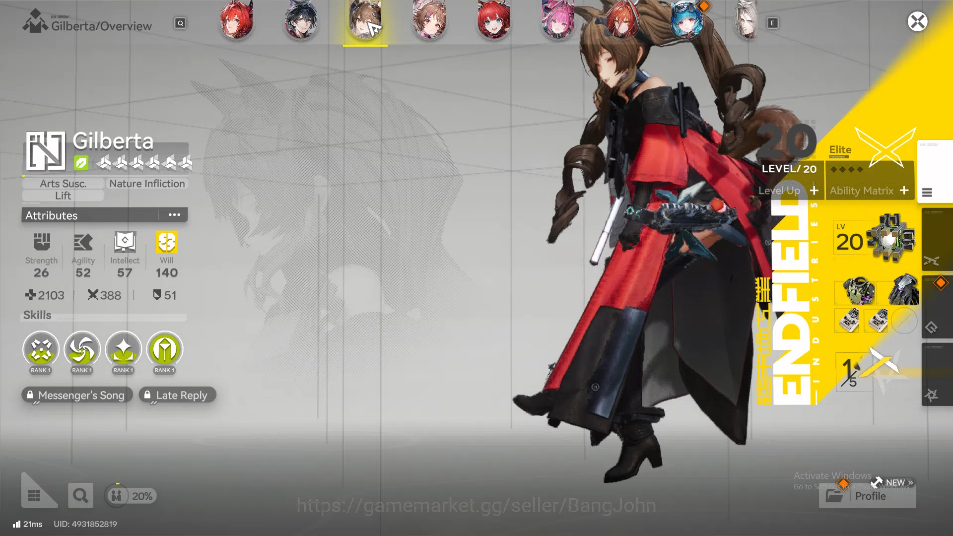 Arknights: Endfield Accounts ASIA |Midgame|3Limit+1Limit|Laevatain Sign,Yvonne, image 2
