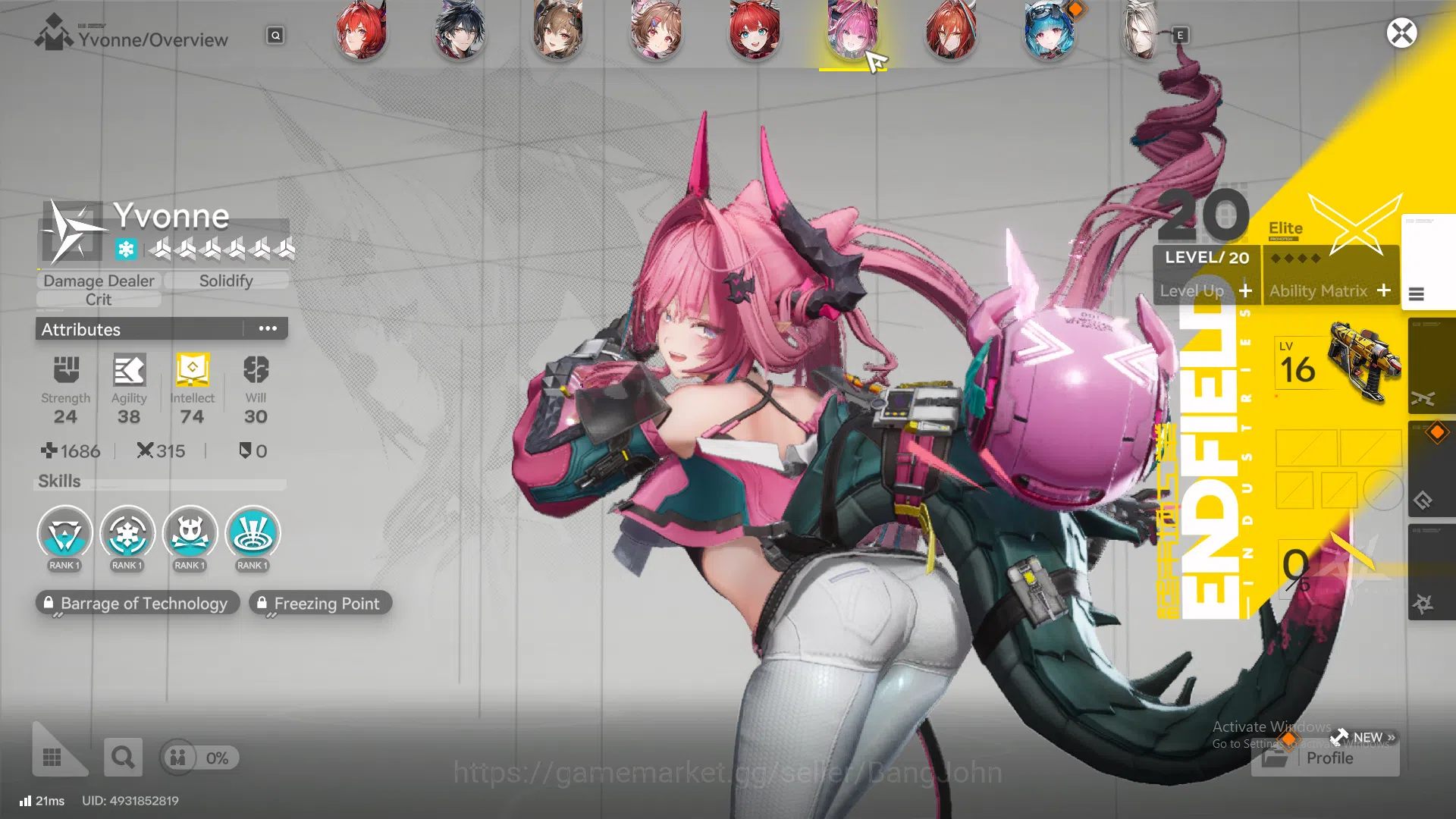 Arknights: Endfield Accounts ASIA |Midgame|3Limit+1Limit|Laevatain Sign,Yvonne, image 3