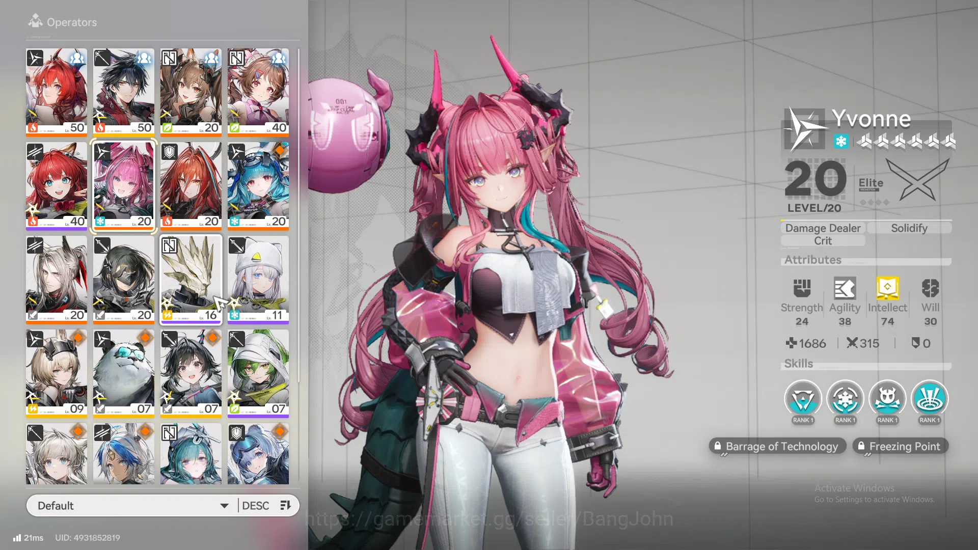 Arknights: Endfield Accounts ASIA |Midgame|3Limit+1Limit|Laevatain Sign,Yvonne, image 4