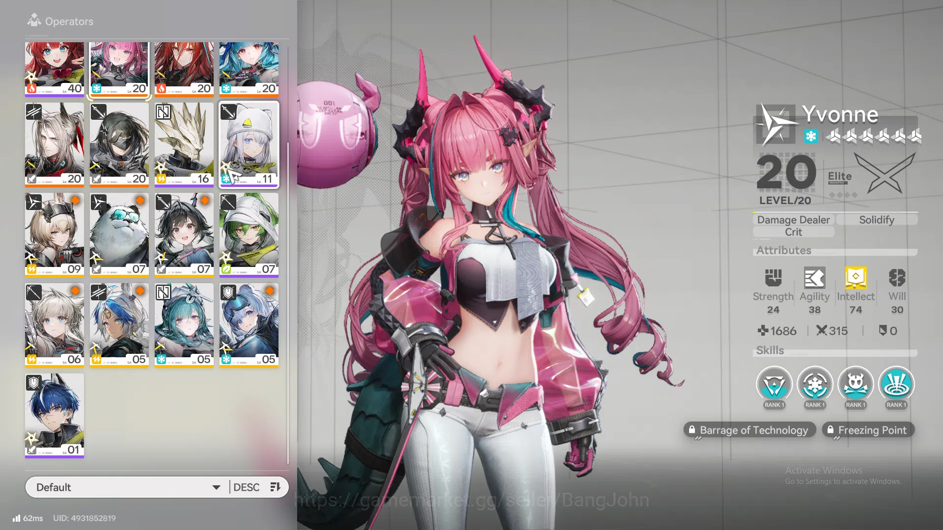 Arknights: Endfield Accounts ASIA |Midgame|3Limit+1Limit|Laevatain Sign,Yvonne, image 5