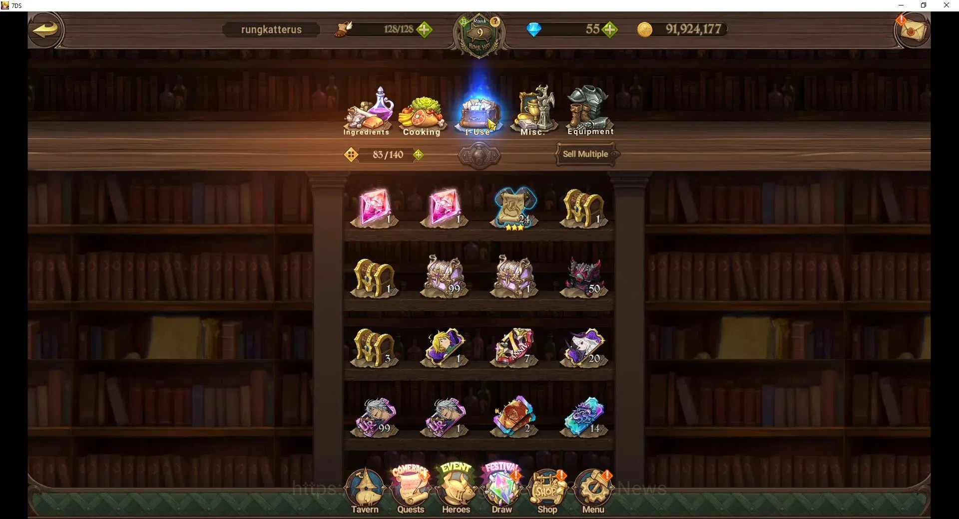 The Seven Deadly Sins: Grand Cross Accounts Global|2 UR Selector|566K CC|30 LS|5 UR|Nemesis Me image 14