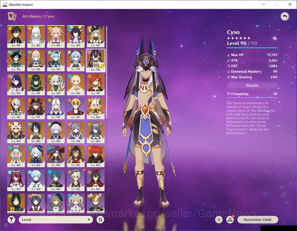 Genshin Impact Accounts ASIA|AR60|Endgame|PremTim Nefer,Zibai,Mavu|21Limit image 11