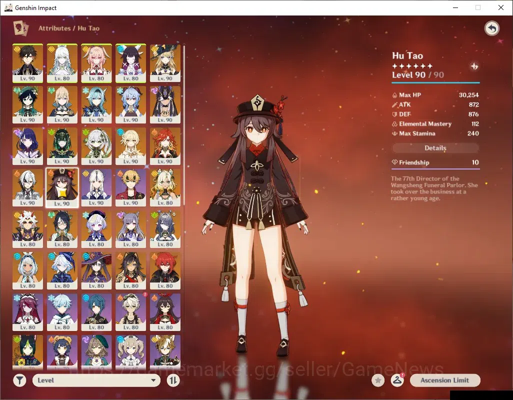 Genshin Impact Accounts ASIA|AR60|Endgame|PremTim Nefer,Zibai,Mavu|21Limit image 17