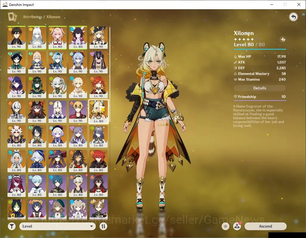 Genshin Impact Accounts ASIA|AR60|Endgame|PremTim Nefer,Zibai,Mavu|21Limit image 18