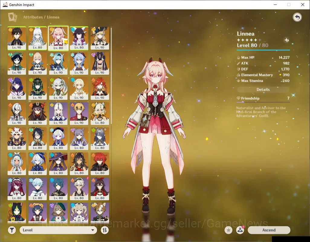Genshin Impact Accounts ASIA|AR60|Endgame|PremTim Nefer,Zibai,Mavu|21Limit image 5