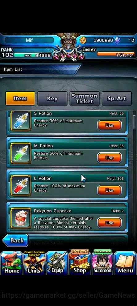 Grand Summoners Accounts Global|Rank 102|22 Ascend+10 TW|[Inumuta,Fen,Madok image 2