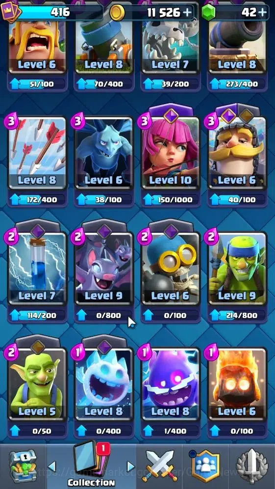 Clash Royale Accounts KTL 10|Trophy 3501|Card 52/121|1 Hero 3 EVO 20 Epi image 11