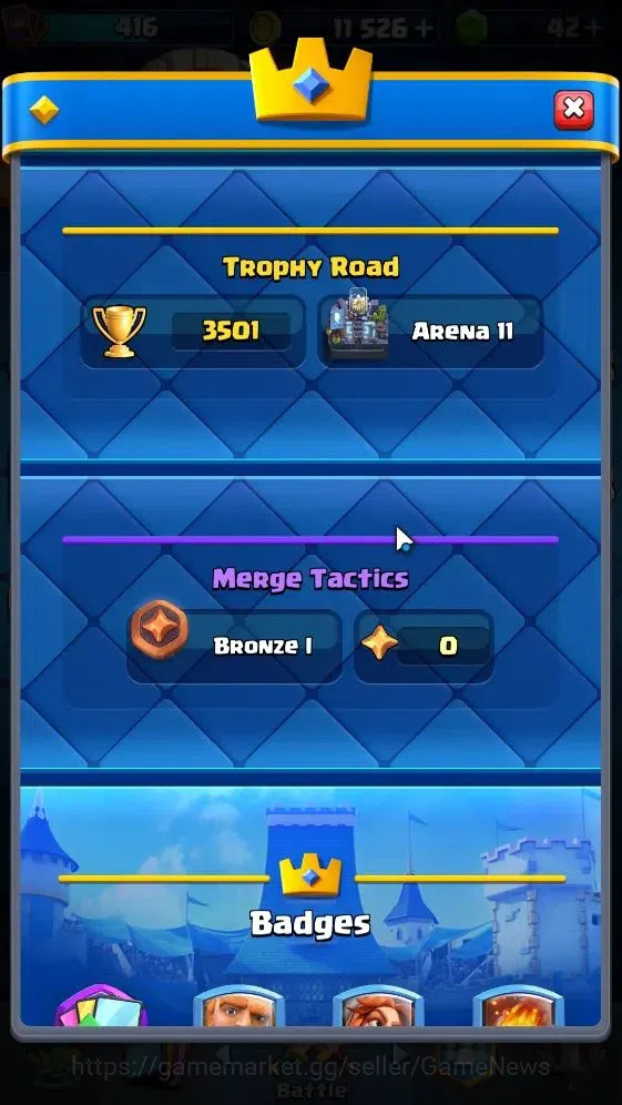 Clash Royale Accounts KTL 10|Trophy 3501|Card 52/121|1 Hero 3 EVO 20 Epi image 3