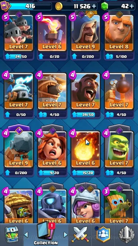 Clash Royale Accounts KTL 10|Trophy 3501|Card 52/121|1 Hero 3 EVO 20 Epi image 9