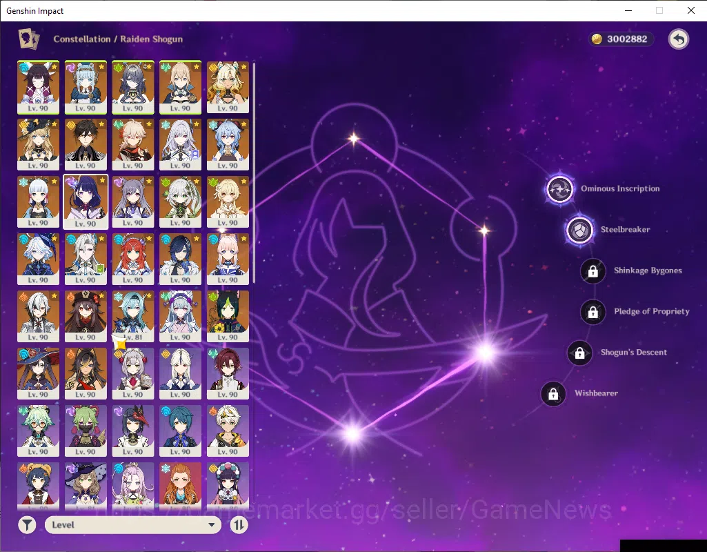 Genshin Impact Accounts ASIA|AR 60|20 Limited+14(*5Wep)|(Yelan,Neuvillette image 4